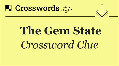 GEM crossword clue